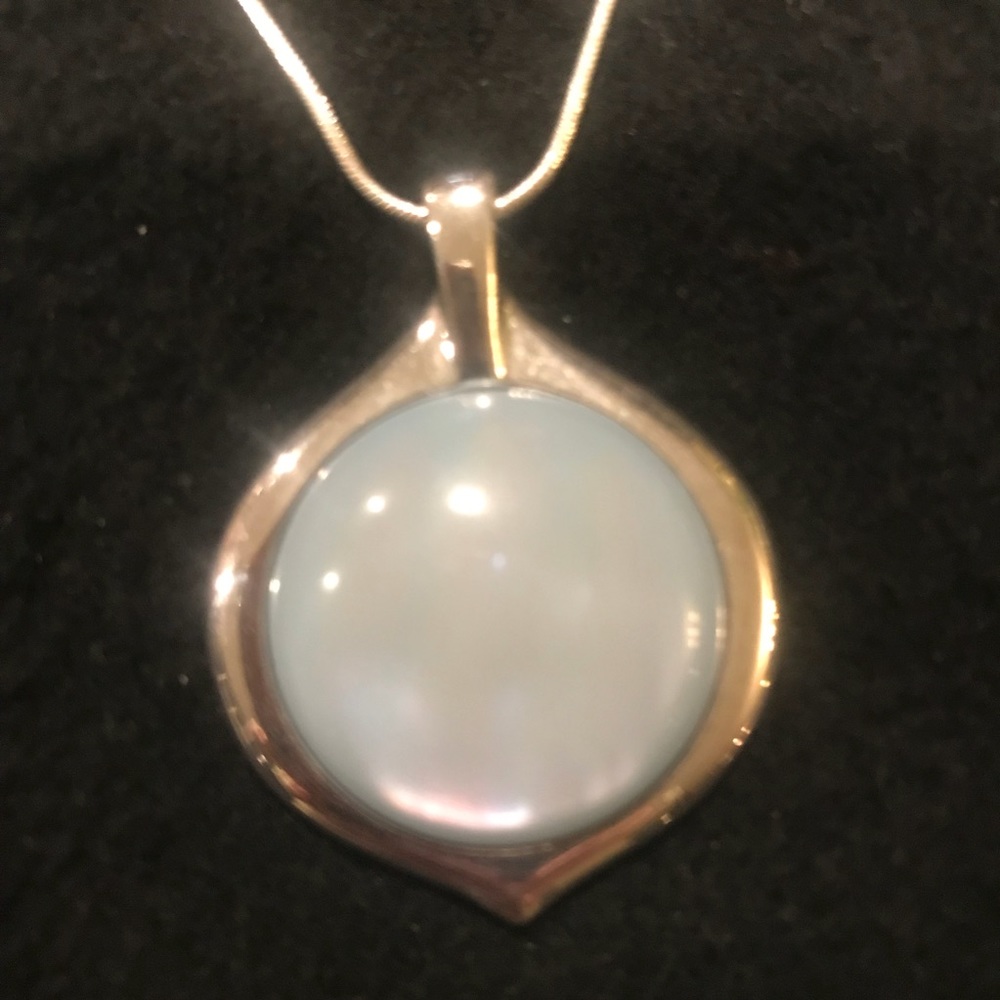 Express Light Blue and Silver Necklace